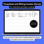 Timesheet Spreadsheet for freelancers and teams